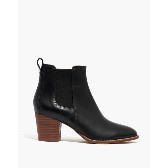 MADEWELL The Regan Boot Chelsea Bootie True Black Size 8.5 Fall Autumn - Picture 11 of 11